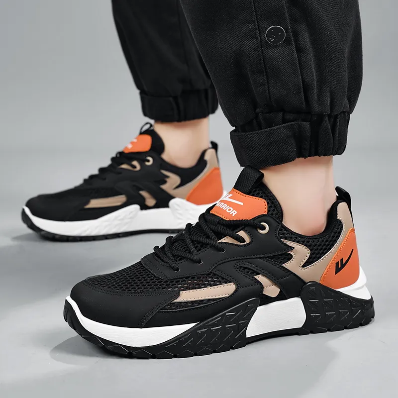 Warrior Height-Enhancing Wear-Resistant Lightweight Low-Top Casual Shoes Men's-23
