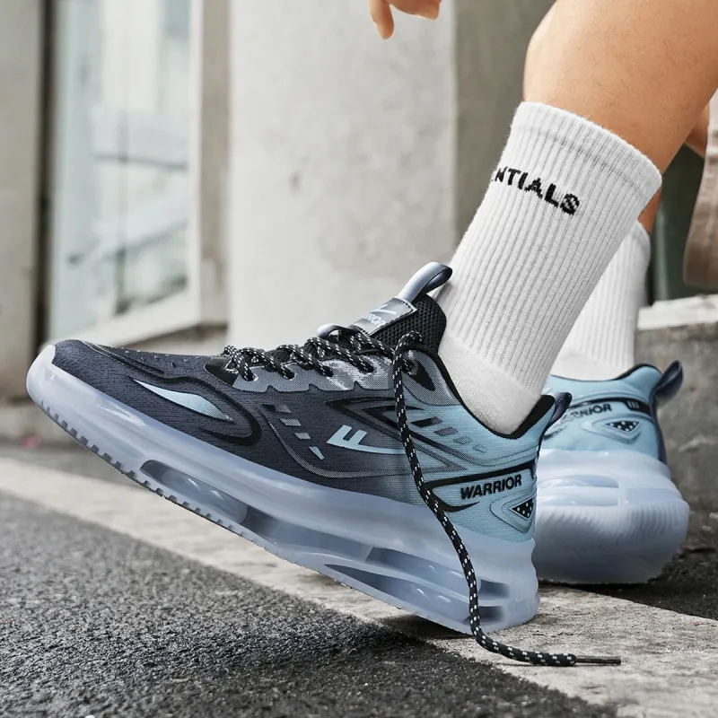 Warrior Abrasion Resistant Breathable Height Increasing Low Top Casual Running Shoes Men's-20