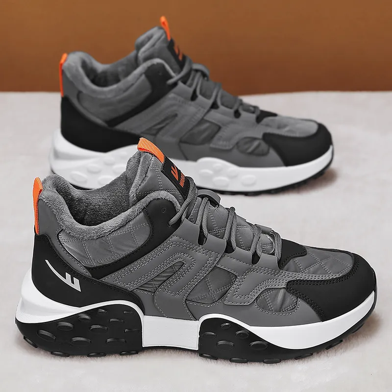 Warrior Low Top Chunky Sneakers Men's Gray Black-2