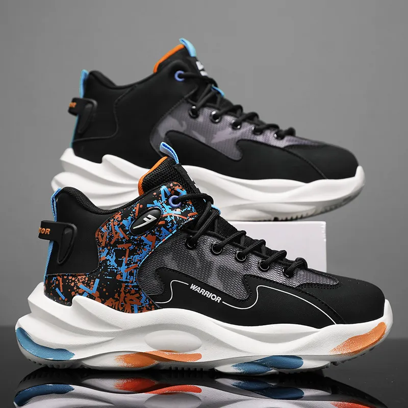 Warrior Cushioning Support Wear-Resistant Basketball Shoes Men's-18