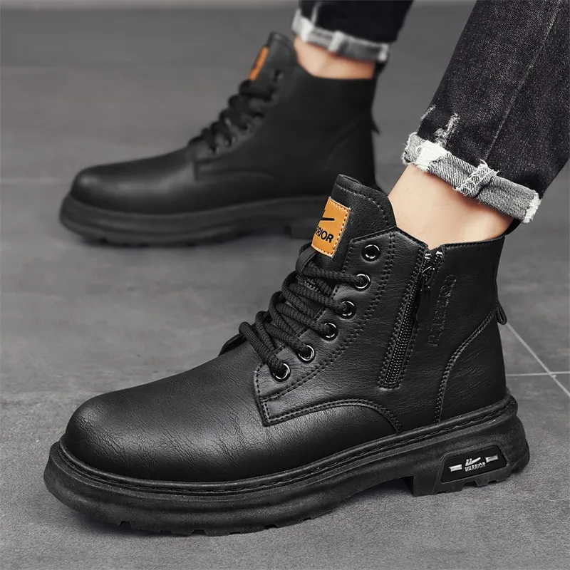 WARRIOR Martin Boots Men Brown-17