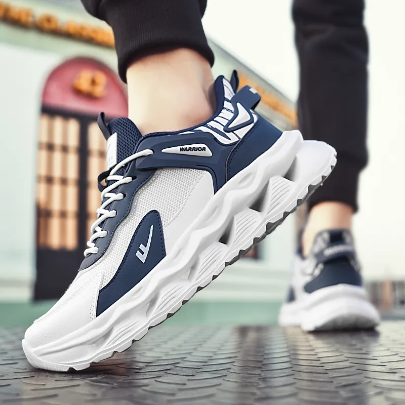 Warrior Shock Absorbers With Slip Resistant And Abrasion Resistant Properties Low Top Chunky Sneakers Men's-20