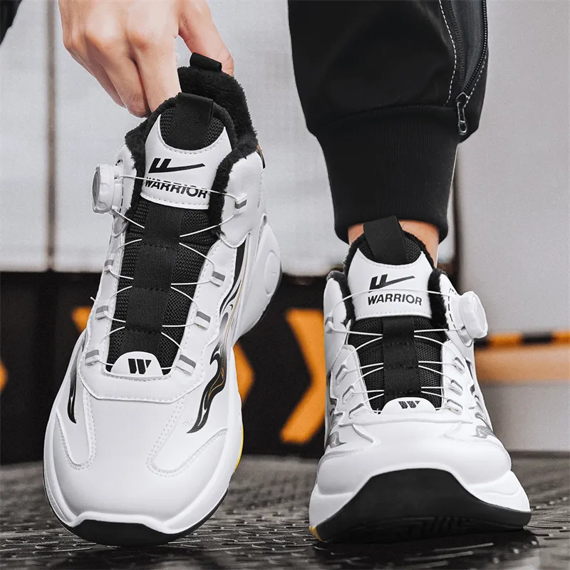 WARRIOR Basketball Shoes Men High Top White Black Yellow/White Light Blue Yellow/White Black Purple-4