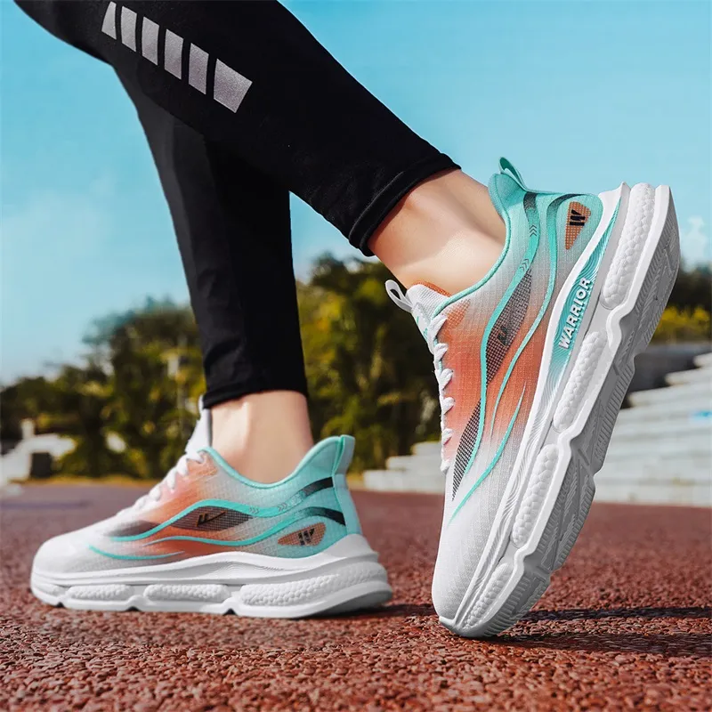 Warrior Breathable Lightweight Rebound Low Top Physical Fitness Test, Physical Exam, And Training Running Shoes Men's-6