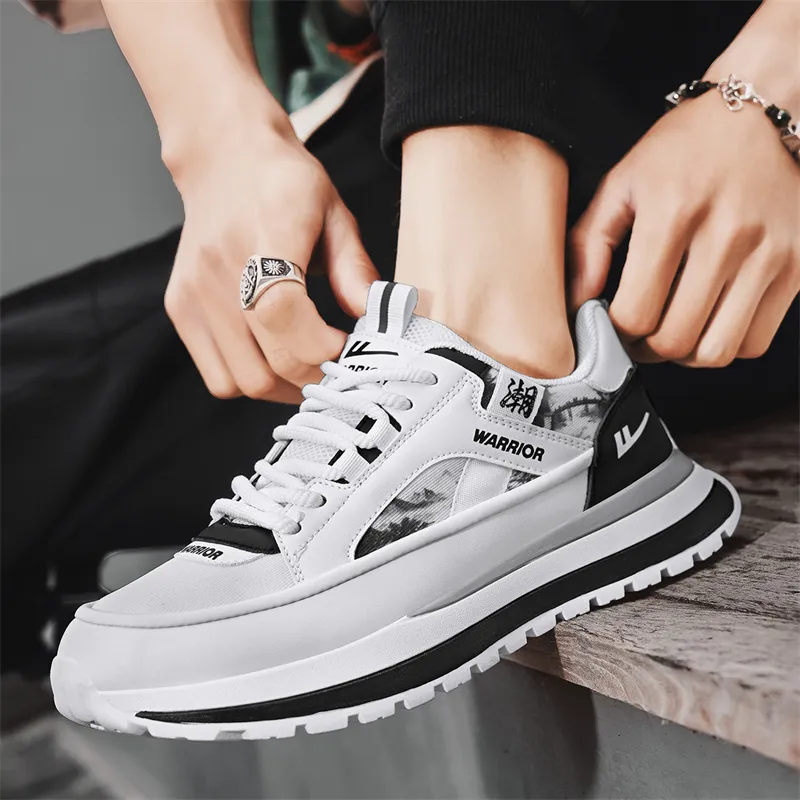 Warrior Cushioning, Wear Resistant Chunky Sneakers Men's-7