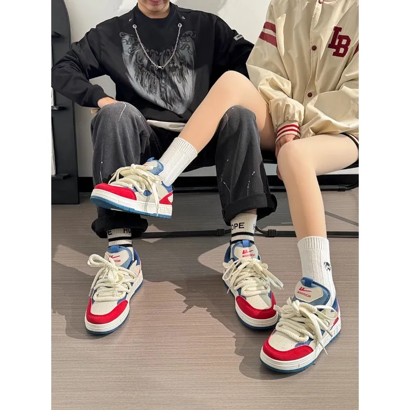 Warrior Dopamine Dressing Multicolor Low-Top Skateboard Shoes Unisex-1
