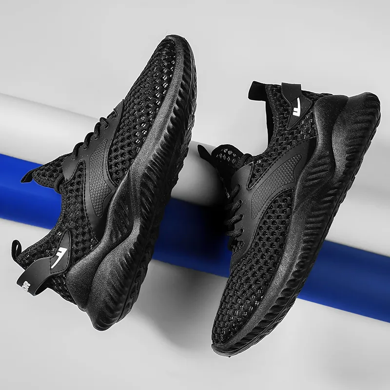 Warrior Slip Resistant, Abrasion Resistant, Breathable, Lightweight, Height Increasing Low Top Running Shoes Men's-3
