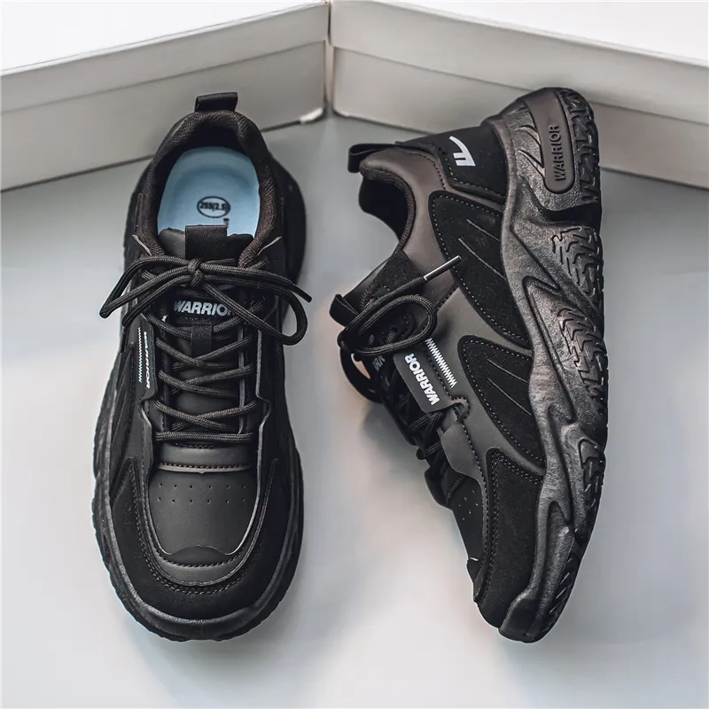 Warrior Breathable And Lightweight Low Top Chunky Sneakers Men's-12
