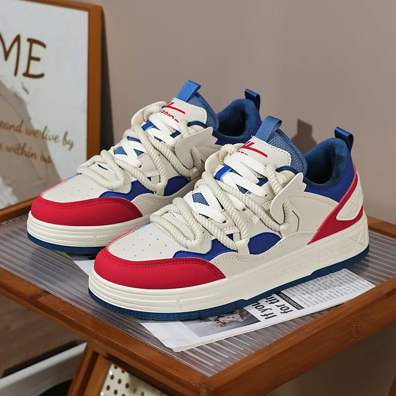 Warrior Warm Height Increasing Wear-Resistant Low-Top Casual Shoes Men's-6