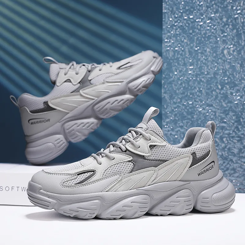 Warrior Slip Resistant And Abrasion Resistant Coverage Low Top Chunky Sneakers Men's-12