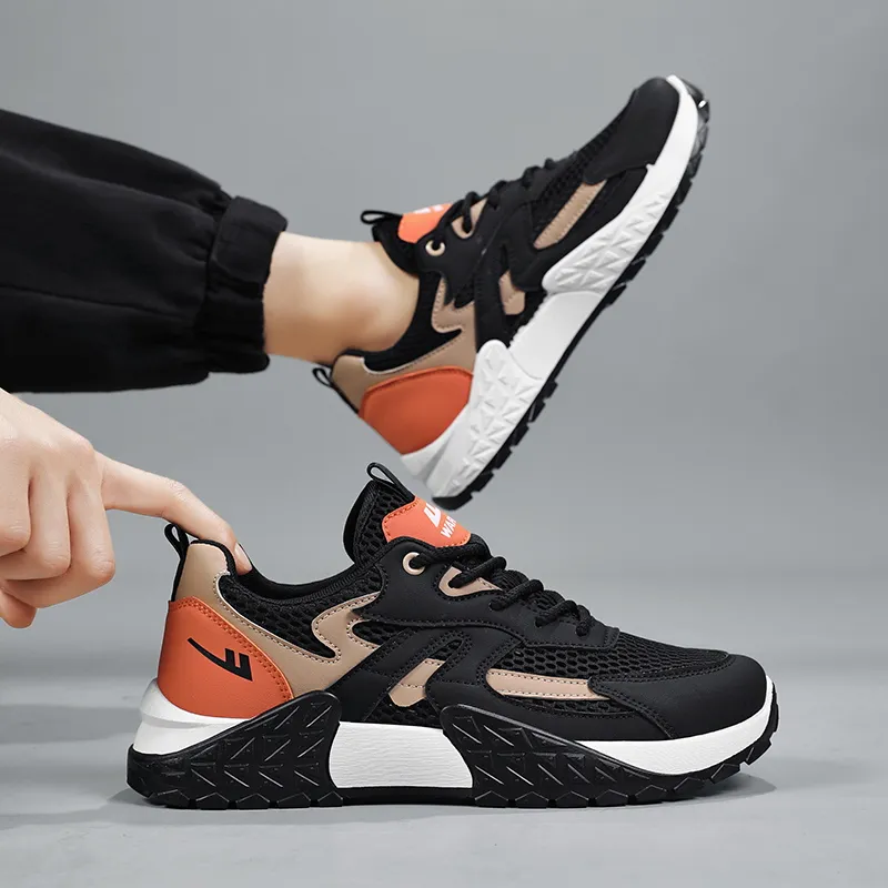 Warrior Height-Enhancing Wear-Resistant Lightweight Low-Top Casual Shoes Men's-22