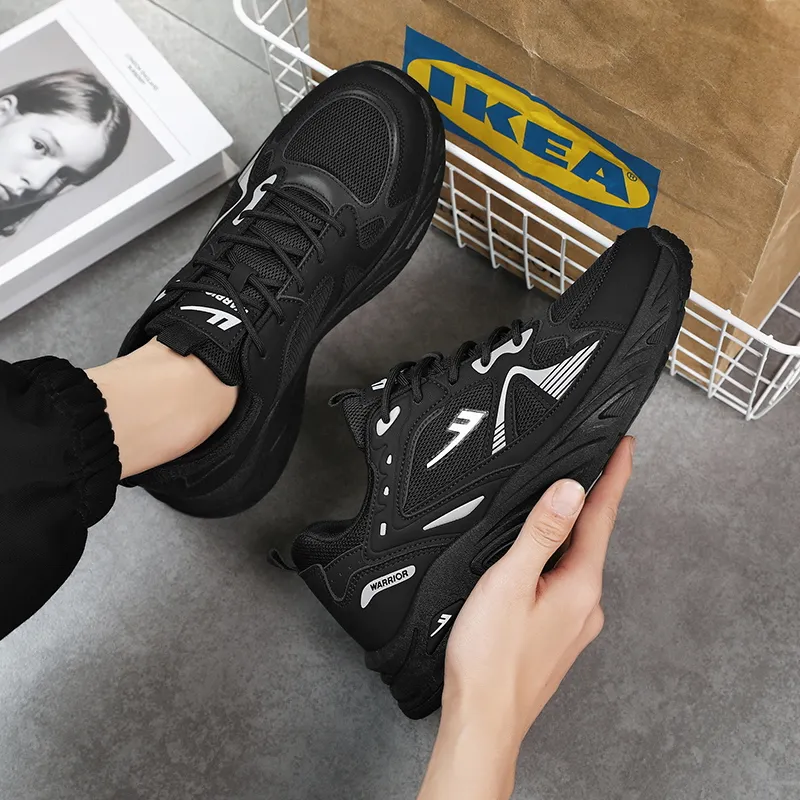 Warrior Retro Sports Shoes Height Increasing Breathable Chunky Sneakers Men's-5