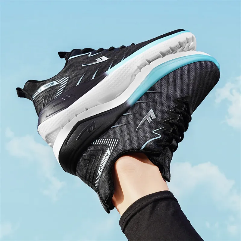 Warrior Cushioning Lightweight Low-Top Running Shoes Men's-20