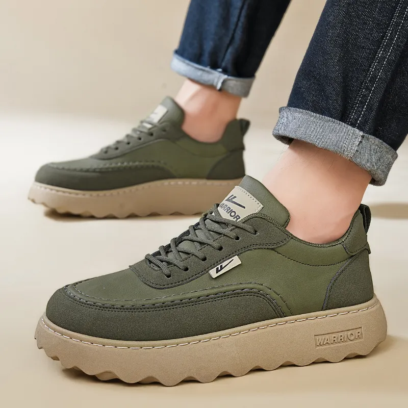 Warrior Shock Absorbers With Slip Resistant And Abrasion Resistant Properties Low Top Casual Shoes Men's-11