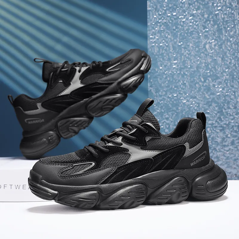 Warrior Slip Resistant And Abrasion Resistant Coverage Low Top Chunky Sneakers Men's-5