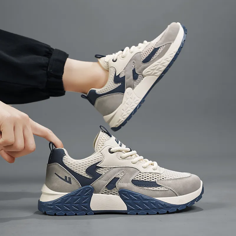 Warrior Height-Enhancing Wear-Resistant Lightweight Low-Top Casual Shoes Men's-6