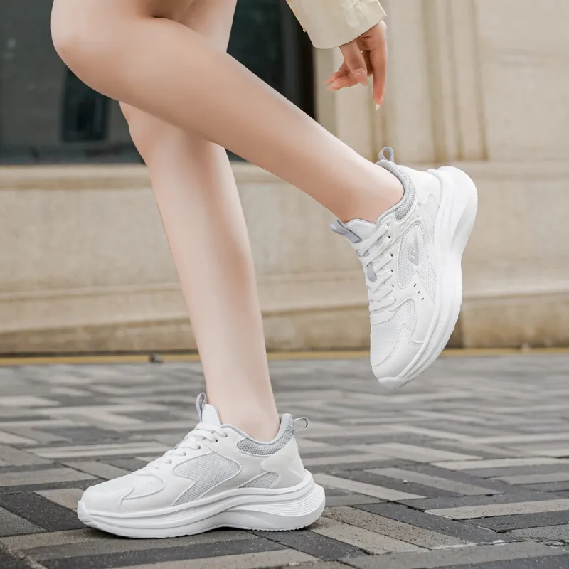 Warrior Abrasion Resistant Lightweight Height Increasing Low Top Casual Running Shoes Unisex-3