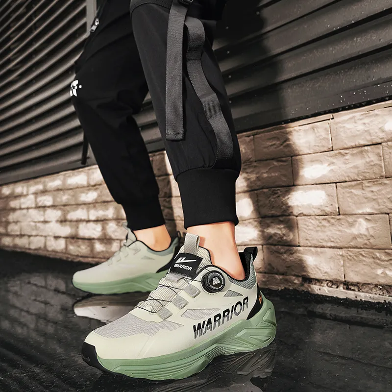 Warrior Anti Slip Wear Resistant Low Top Running Shoes Men's-30