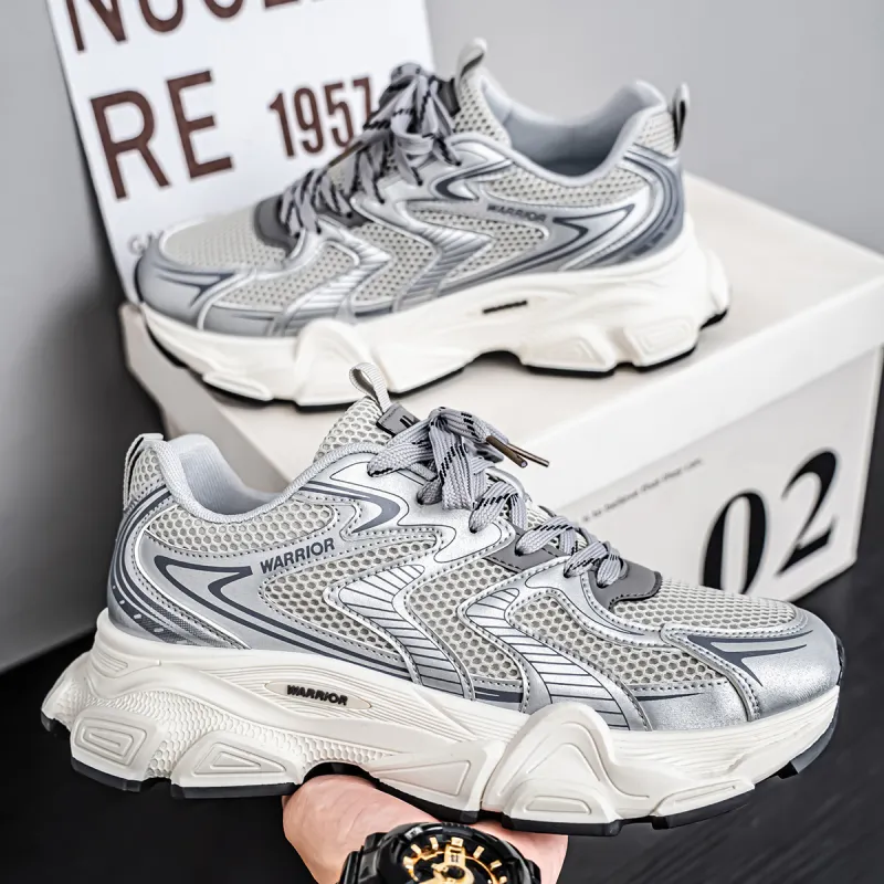 Warrior Lightweight Anti Slip Low Top Chunky Sneakers Men's-10