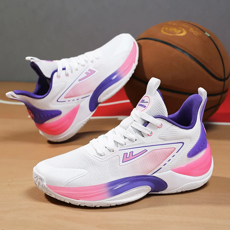 Warrior Height Increasing Wear Resistant Lightweight Breathable Slip Resistant Low Top Basketball Shoes Unisex-6
