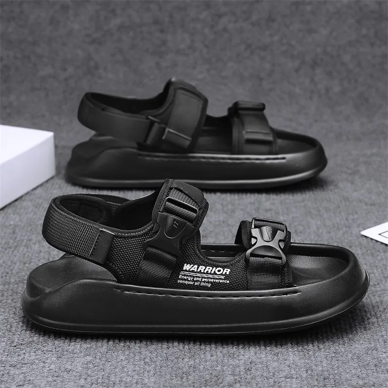 WARRIOR Beach Sandals Men Black/Khaki-4