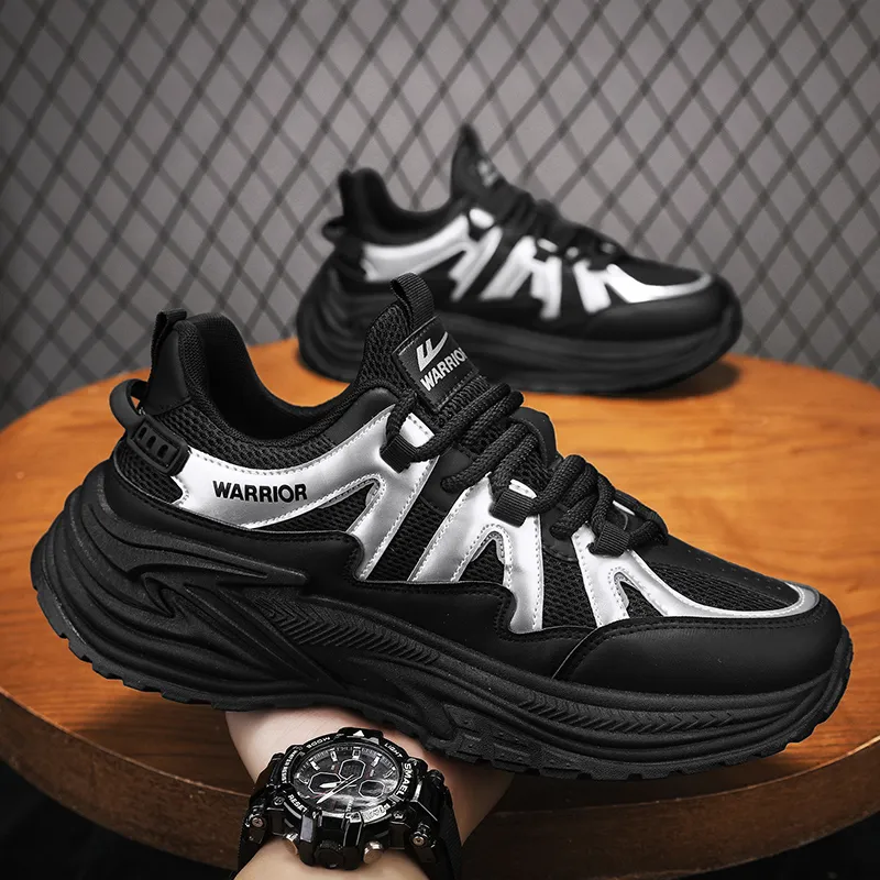 Warrior Anti Slip And Wear Resistant Breathable Low Top Casual Shoes Men's White Green Khaki-19