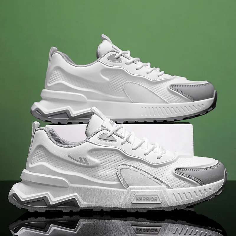 Warrior Lightweight Wear-Resistant And Breathable Low-Top Chunky Sneakers Men's-12