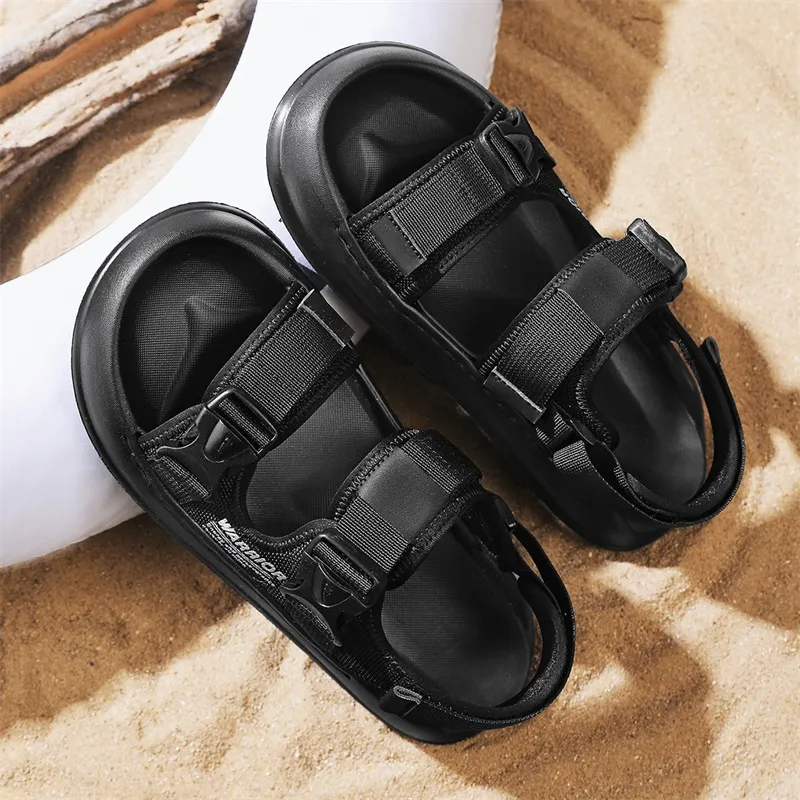 WARRIOR Beach Sandals Men Black/Khaki-6