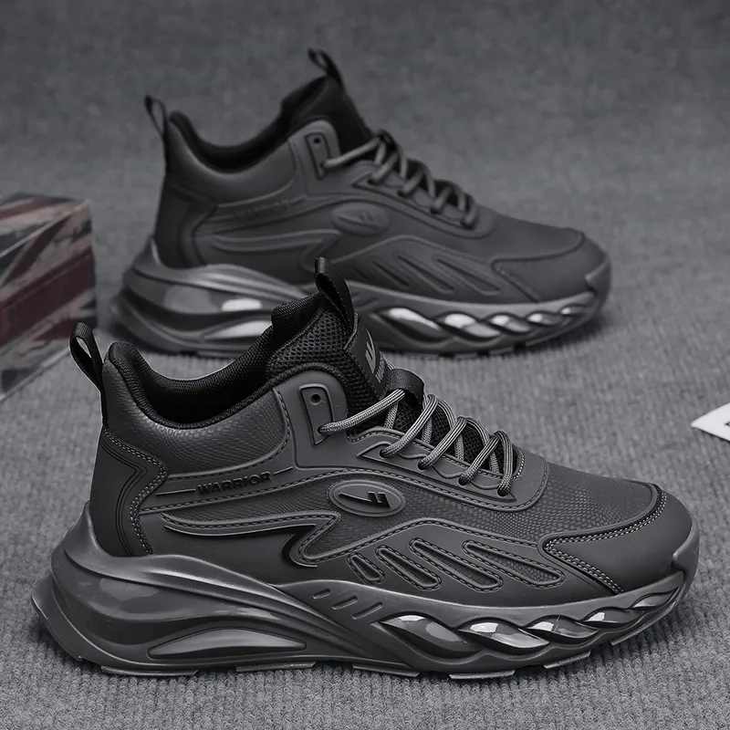 Warrior Abrasion Resistant Height Increasing Mid Top Chunky Sneakers Men's-14