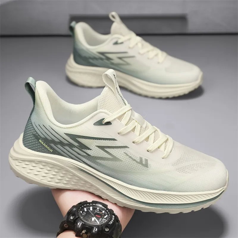 WARRIOR Running Shoes Men Low Top White Blue Yellow/Gray Blue Green/Gray Moon Orange/Black White-13