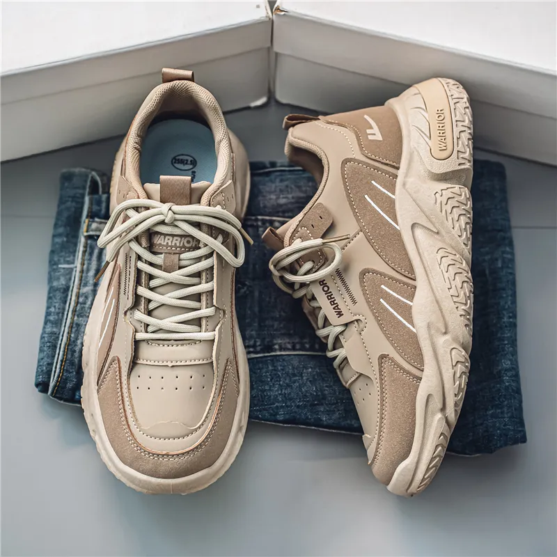 Warrior Breathable And Lightweight Low Top Chunky Sneakers Men's-5