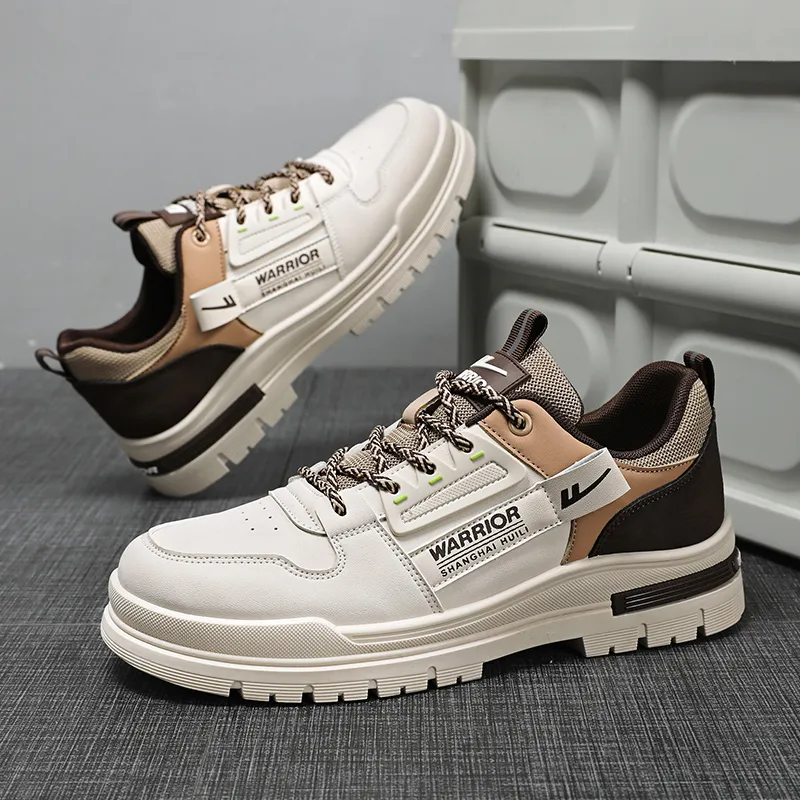 Warrior Height-Enhancing Wear-Resistant Lightweight Low-Top Casual Shoes Men's-2