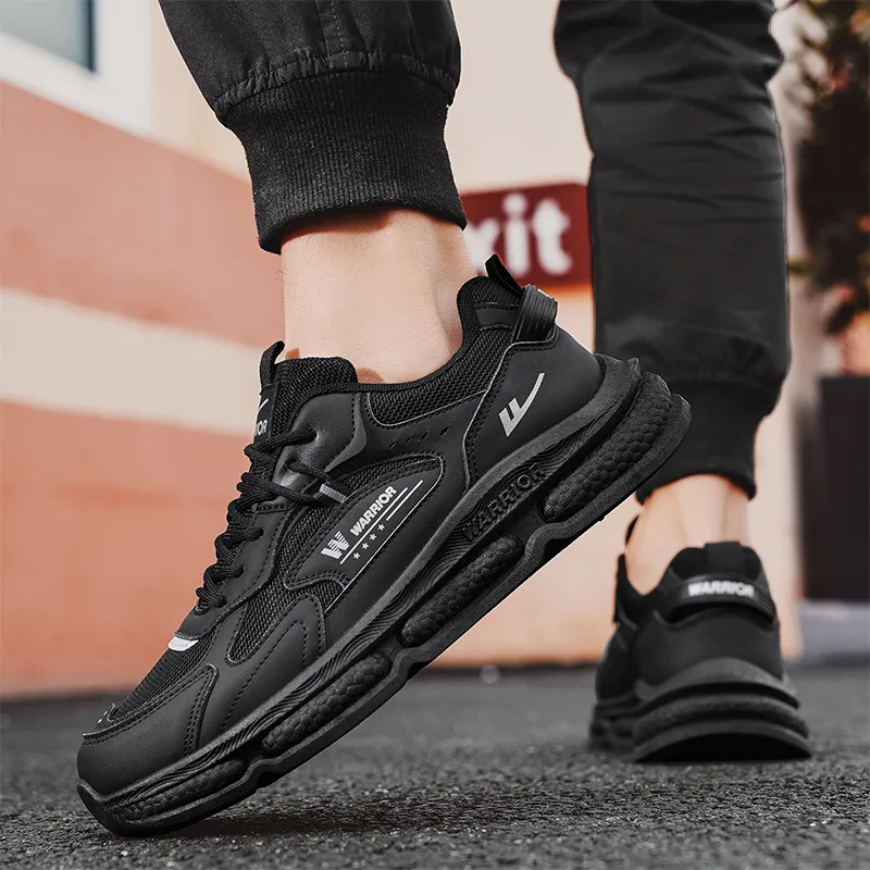 Warrior Cushioning Lightweight Wear-Resistant Low-Top Chunky Sneakers Men's-27