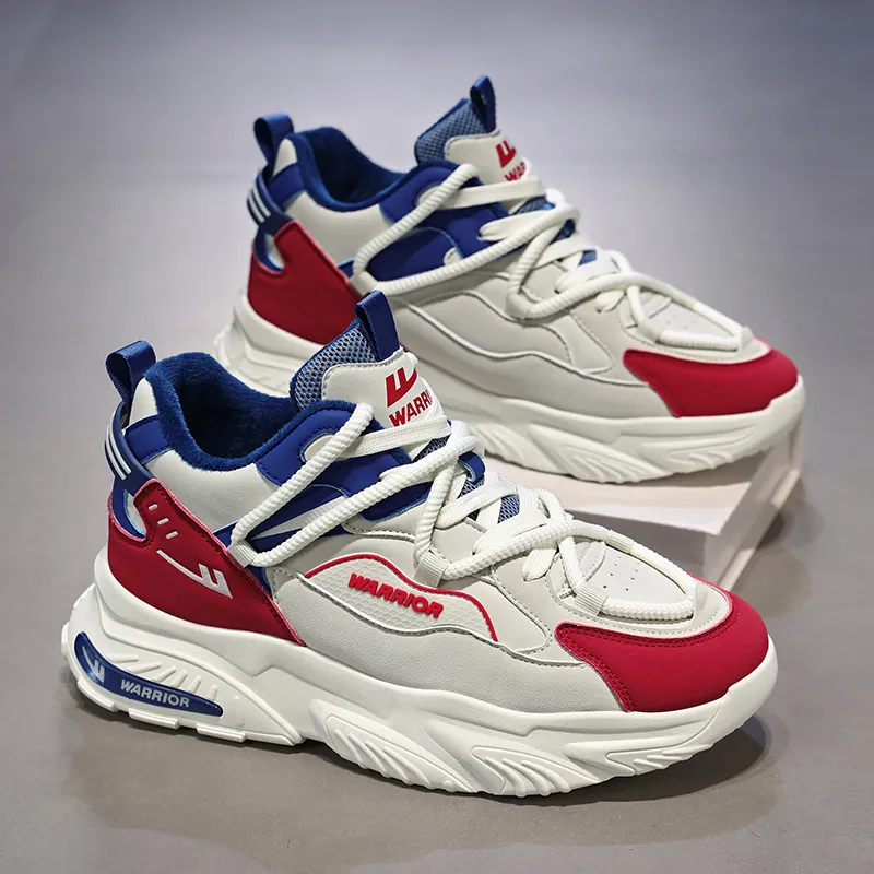 Warrior Warm Height Increasing Wear-Resistant High-Top Chunky Sneakers Men's-7