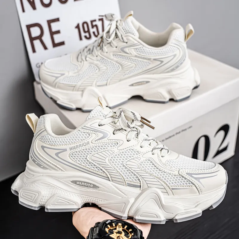 Warrior Lightweight Anti Slip Low Top Chunky Sneakers Men's-4