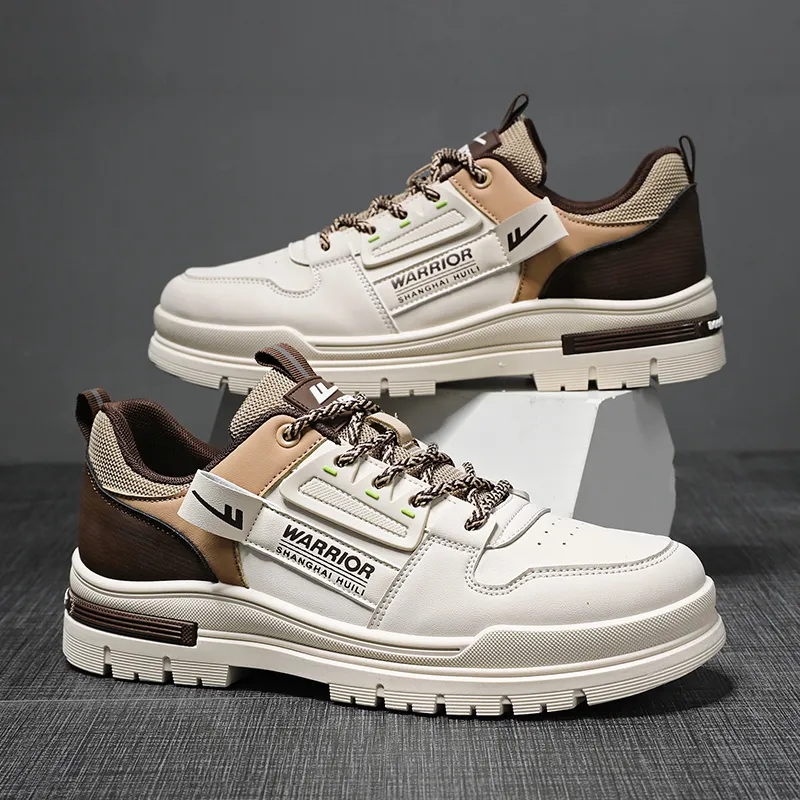Warrior Height-Enhancing Wear-Resistant Lightweight Low-Top Casual Shoes Men's-3