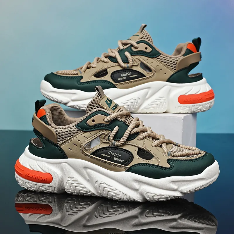 Warrior Height Increasing, Abrasion Resistant, Lightweight, And Breathable Low Top Chunky Sneakers Unisex-16