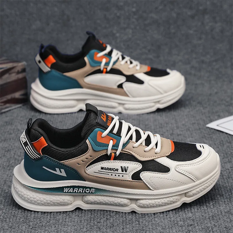 Warrior Cushioning Lightweight Wear-Resistant Low-Top Chunky Sneakers Men's-12
