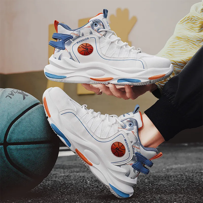 Warrior Cushioning Anti-Rollover Slip-Resistant Basketball Shoes Men's-13