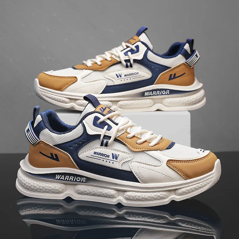 Warrior Cushioning Lightweight Wear-Resistant Low-Top Chunky Sneakers Men's-5