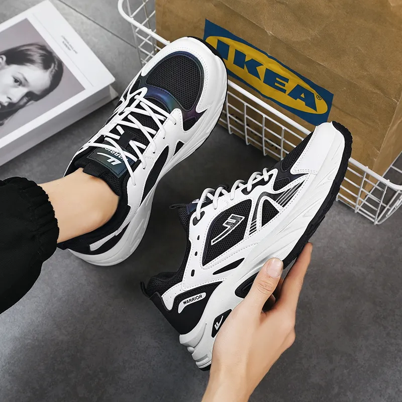 Warrior Retro Sports Shoes Height Increasing Breathable Chunky Sneakers Men's-12
