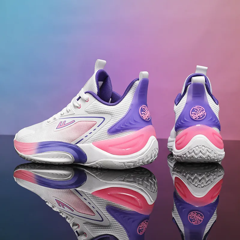 Warrior Height Increasing Wear Resistant Lightweight Breathable Slip Resistant Low Top Basketball Shoes Unisex-7