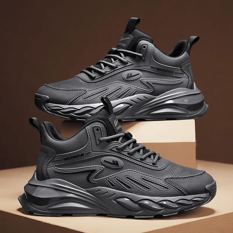 Warrior Abrasion Resistant Height Increasing Mid Top Chunky Sneakers Men's-6