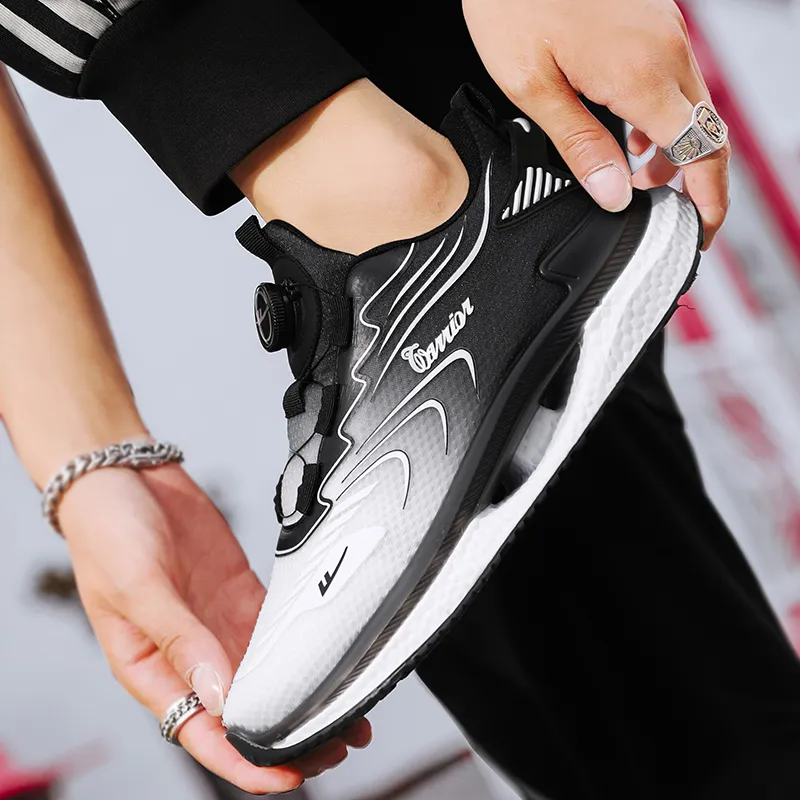 Warrior Running Physical Exam Shoes Breathable Lightweight Height Increasing Low Top Sports Casual Shoes Men's-5