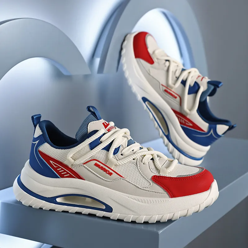 Warrior Abrasion Resistant Height Increasing Low Top Chunky Sneakers Men's-14