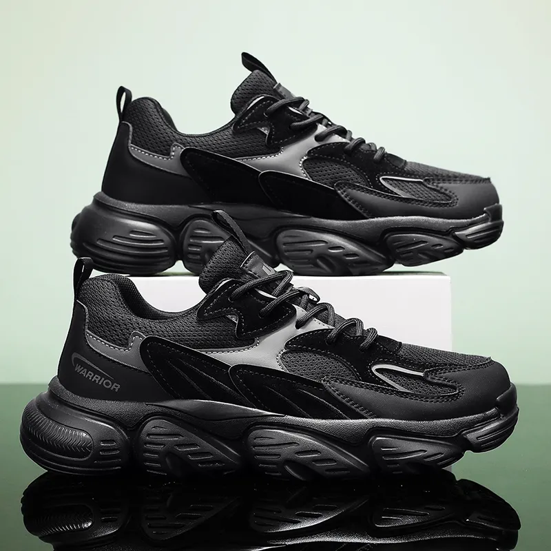 Warrior Slip Resistant And Abrasion Resistant Coverage Low Top Chunky Sneakers Men's-4