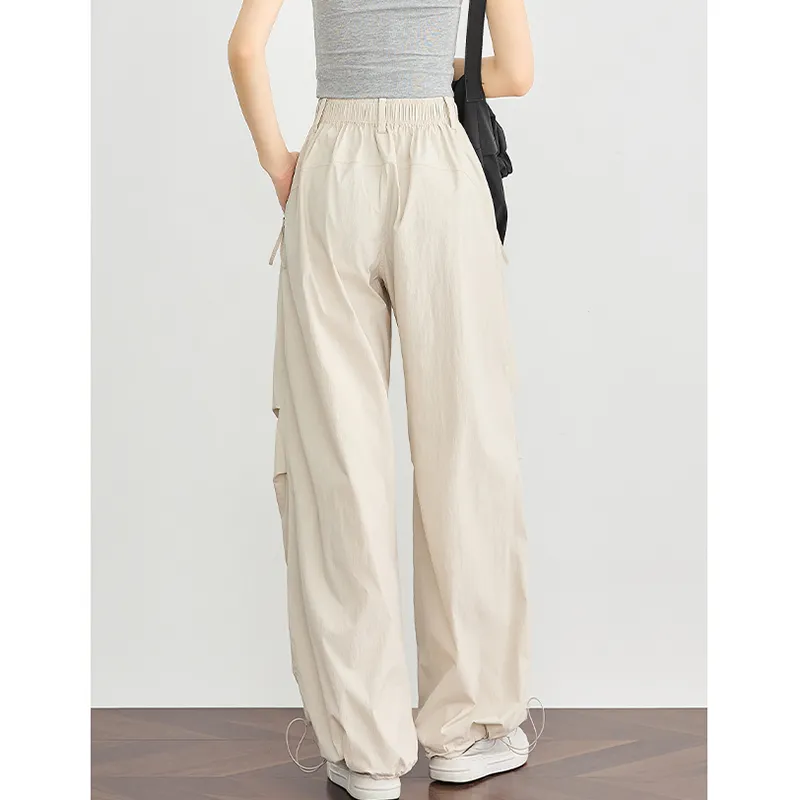 FAESSLIN Wide Leg Parachute Cargo Pants Women's-10
