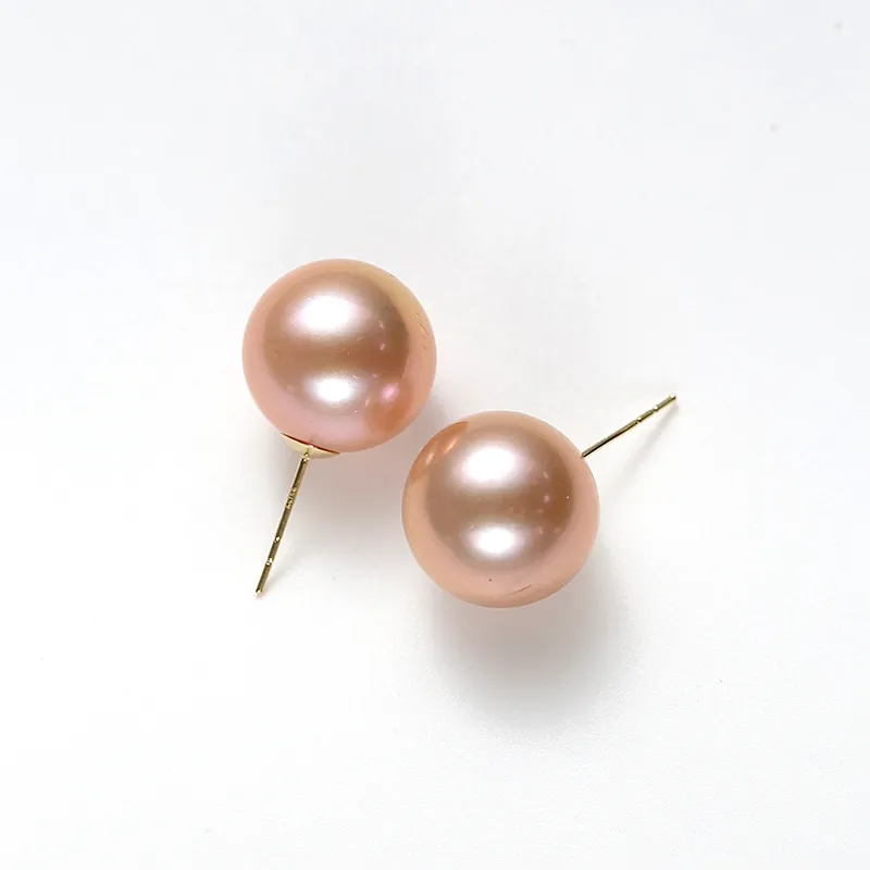 DARA Freshwater Pearl Stud Earrings Women's-2