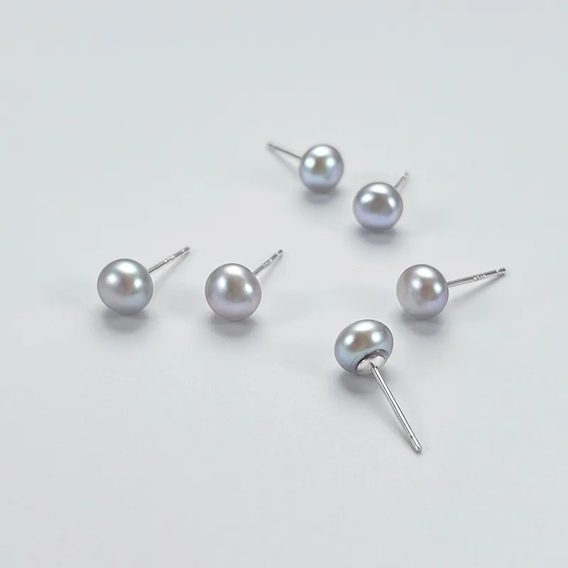 DARA Pearl Stud Earrings Women's-3