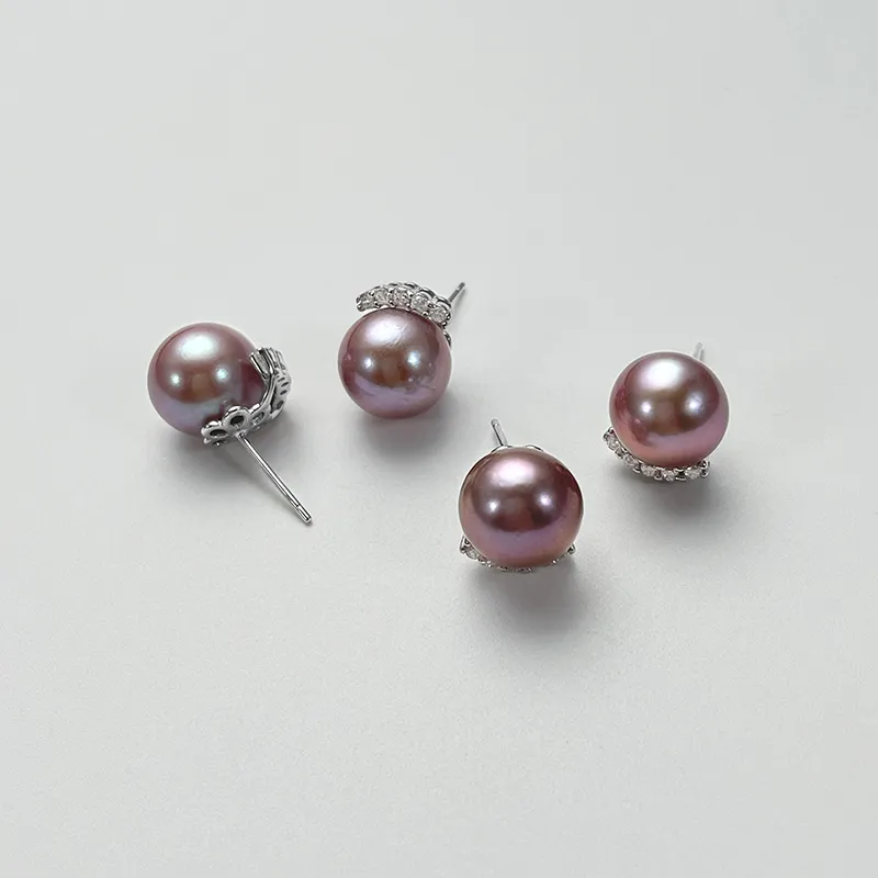 DARA Pearl Stud Earrings Women's-1